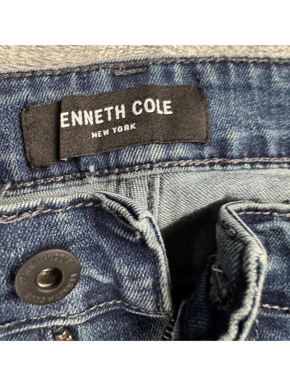 Kenneth Cole Jeans Men's 32x30 Slim Fit Medium Wash Blue Denim Casual Stretch - Picture 2 of 8